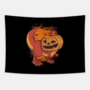 Halloween Happy Halloween Funny Dinosaur Costume Tapestry