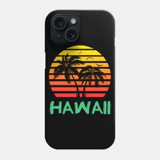 Hawaii 80s Sunset Phone Case