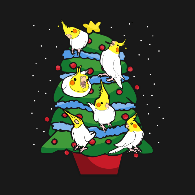 lutino cockatiel christmas tree by FandomizedRose