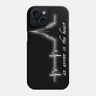 Arrow in the Heart White Phone Case