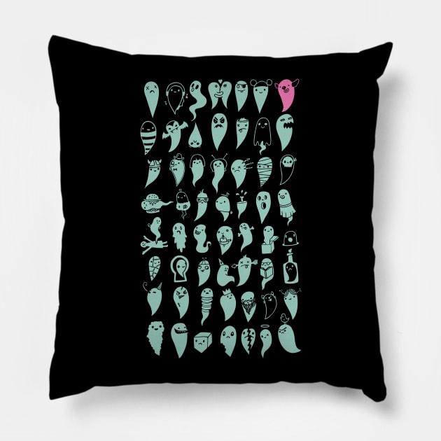 All of the Ghosts Pillow by wotto