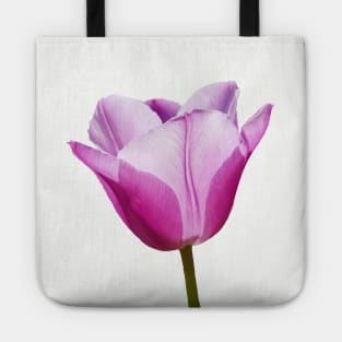 Mauve Tulip Floral Photo Tote