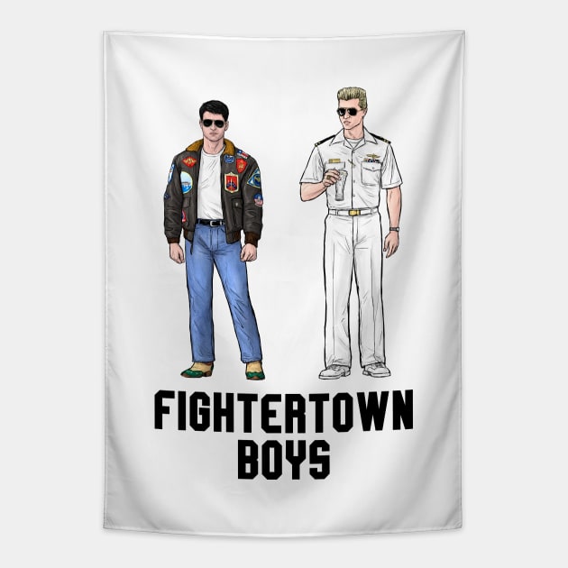 Fightertown Boys Tapestry by PreservedDragons