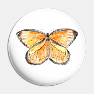 orange and black butterflies watercolor 1 Pin