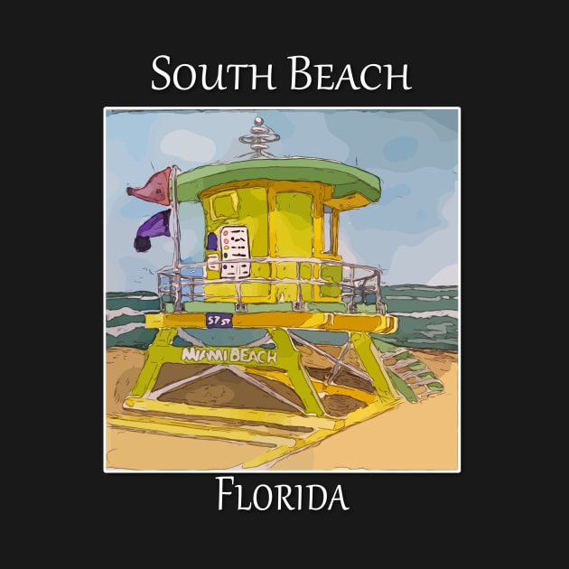 South Beach Lifeguard Tower in Miami Florida by WelshDesigns