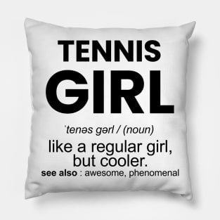 tennis girl Pillow