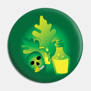 Halloween. Witchcraft potion Pin