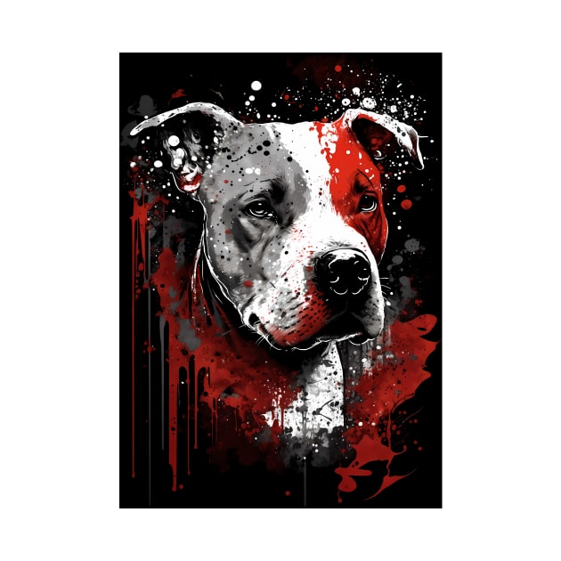 Pit Bull Ink Portrait by TortillaChief