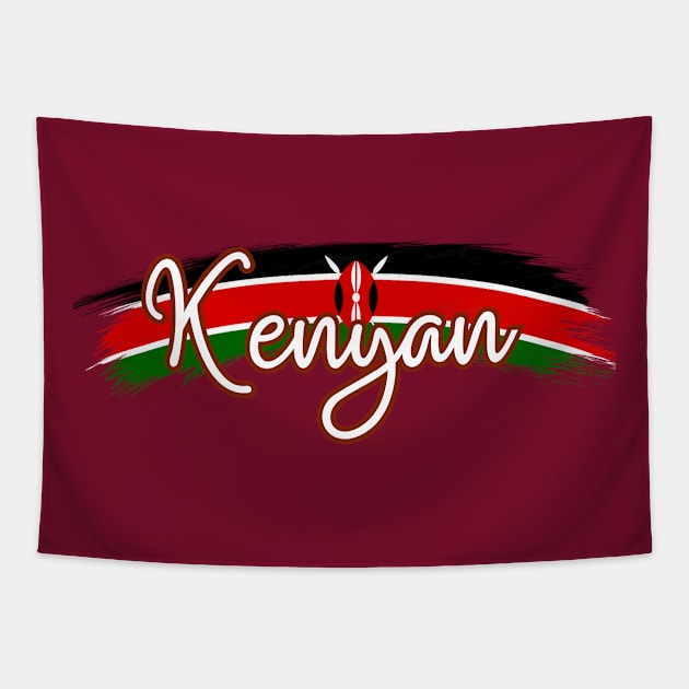 Kenyan flag Tapestry by Kikapu creations