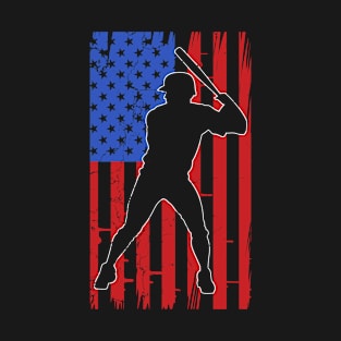 American Flag Baseball Team for Men Boys Girls Women T-Shirt