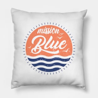 'Mission Blue' Ocean Conservation Shirt Pillow