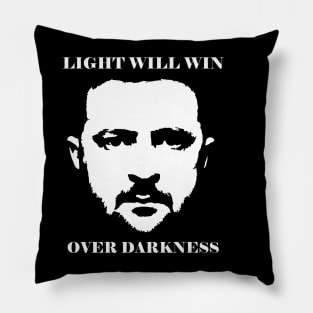 Zelensky - Light will win over darkness portrait Pillow