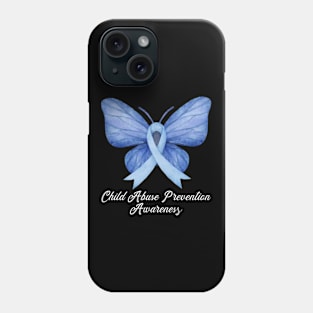 Child Abuse Prevention Awareness Month Blue Ribbon gift idea Phone Case