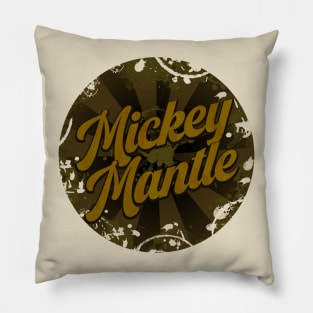 mickey mantle Pillow