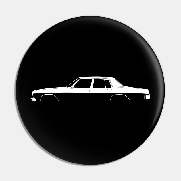 Holden Statesman (HQ) Silhouette Pin by Car-Silhouettes