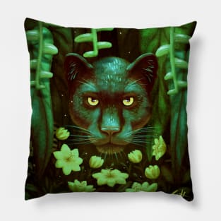 Panther Encounter Pillow