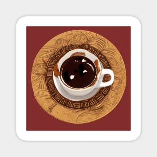 Coffee Cafe Vintage Retro Decaf Magnet