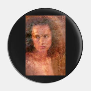 Portrait of a Young Woman Pin