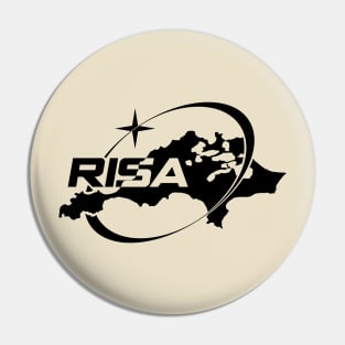 Rottnest Island Space Agency (RISA) Logo Black Pin