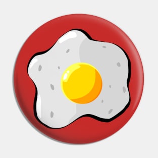 Fried Egg Illustration Pin