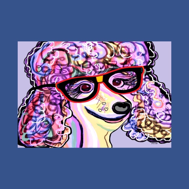 Hipster Poodle by EloiseART