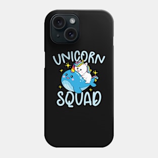 Unicorn and Narwhal Squad Phone Case