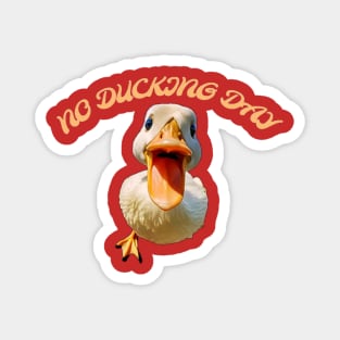 no ducking day Magnet