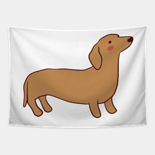 hotdog dog illustration Tapestry