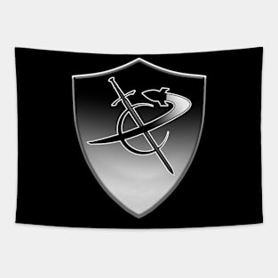 Science Fictionary Sword and Ship Logo Tapestry