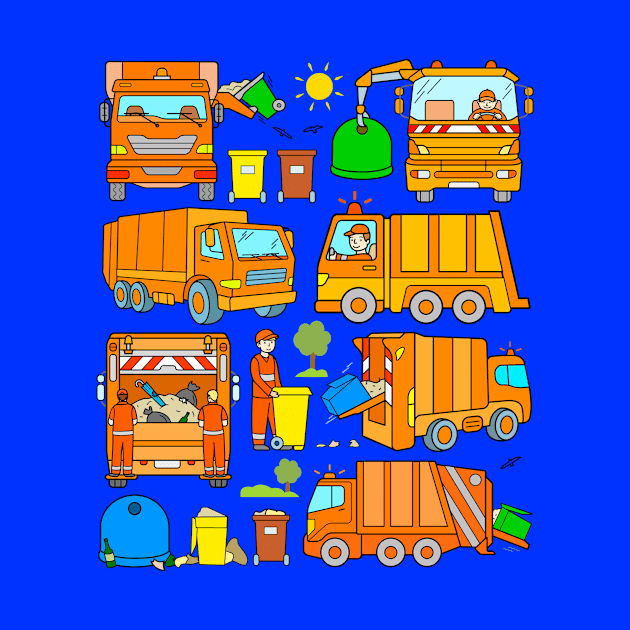 Trash Trucks by samshirts