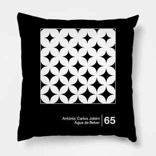 Tom Jobim / Minimal Style Graphic Artwork Design Pillow