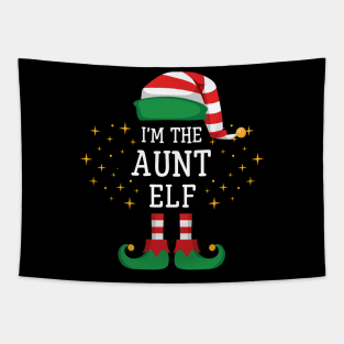 I'm The Aunt Elf Matching Family Christmas Pajama Tapestry