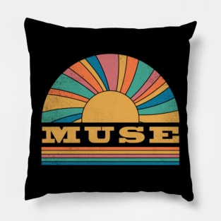 Graphic Muse Proud Name Distressed Birthday Vintage Style Pillow