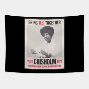 Shirley Chisholm presidential campaign poster, Black History, Black Woman Tapestry