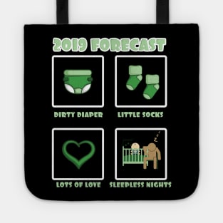 '2019 Forecast Parents To Be' Funny Pregnant Gift Tote