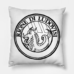 Rione Ludovisi b-text Pillow