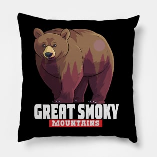 Great Smoky Mountains Bear Pillow