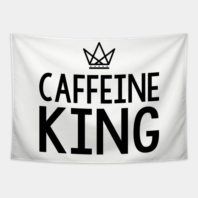 Caffeine King Crown Tapestry by charlescheshire