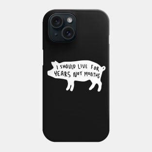 I should live for years not months Phone Case