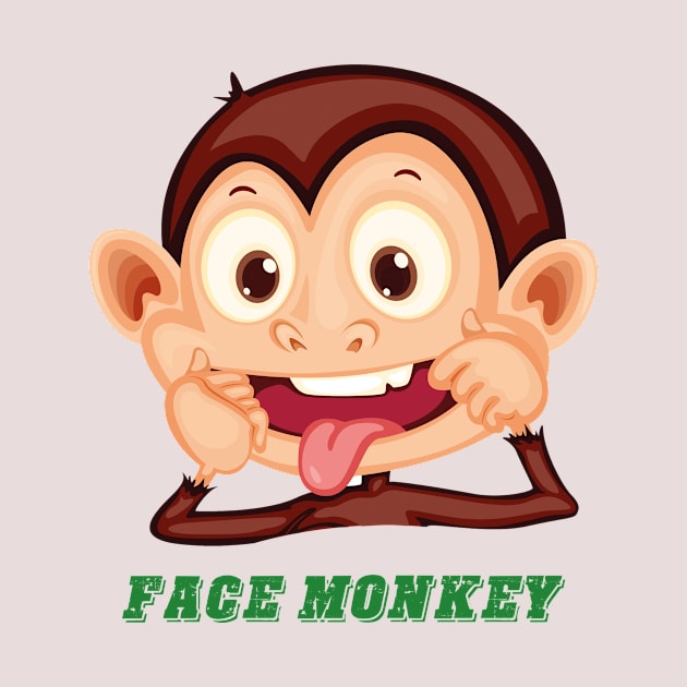 Funny monkey face by This is store