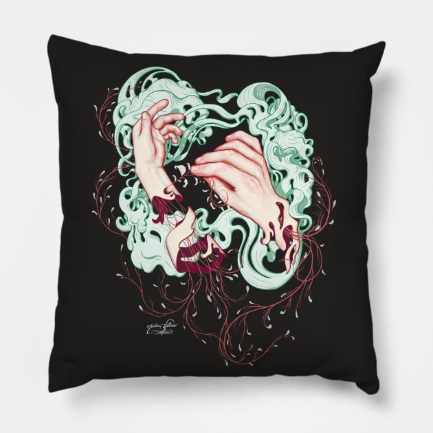 Pulling Strings Pillow by Nathan Watkins Design