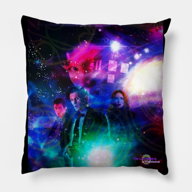 time and space 11th Doctor Amy and Rory Pillow by EnceladusWaters