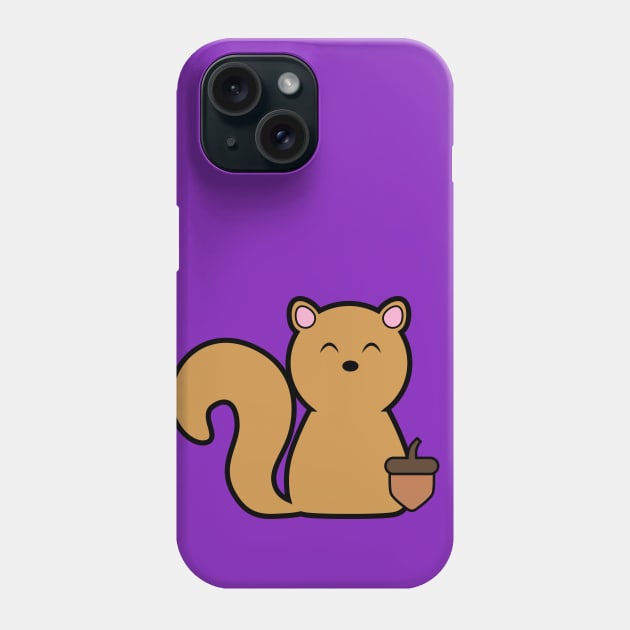 The Happy Squirrel Phone Case by Arlain