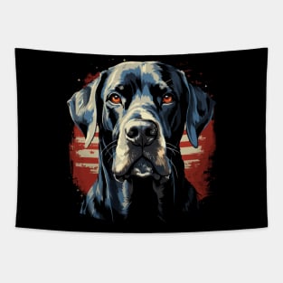 Patriotic Great Dane Tapestry