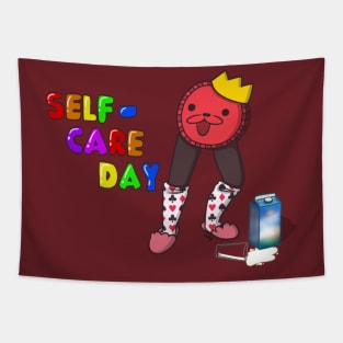 K. Round Self Care Day Tapestry