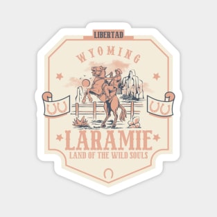 Laramie Wyoming wild west town Magnet