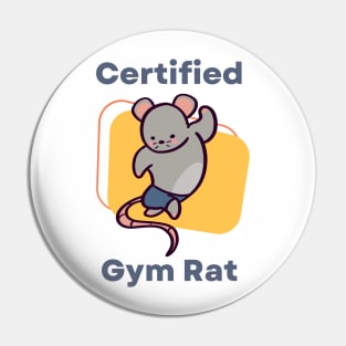 Certified Gym Rat Pin