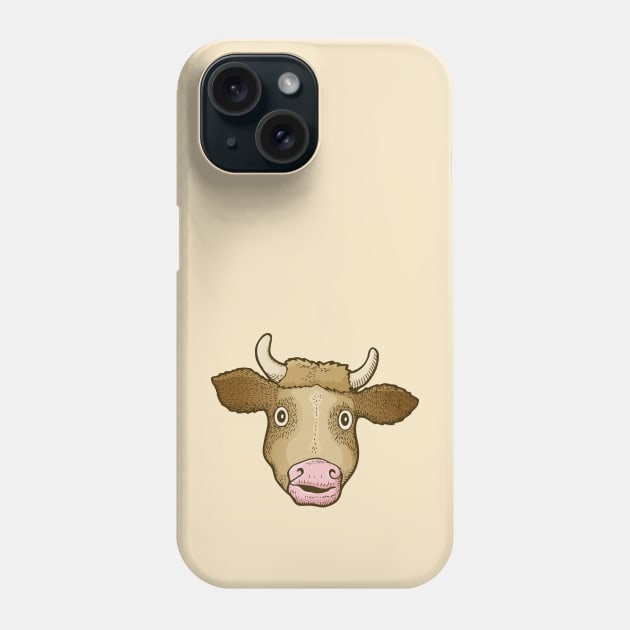 Cow Head Phone Case by sifis