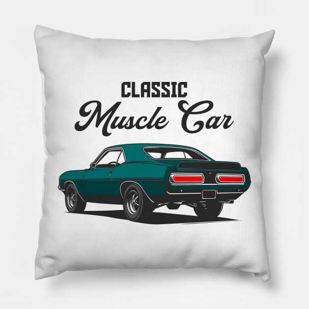 Shelby American Muscle Cars Pillow by masjestudio