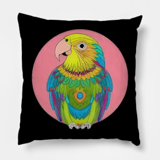 beautiful bright parrot | Pillow